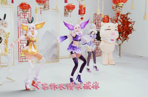 颜值担任的光芒圣灵噜噜短裙白丝袜小皮鞋外形甜美心爱